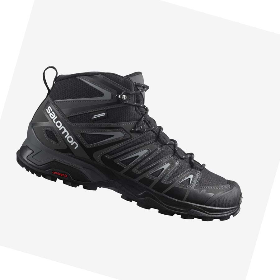 Salomon X ULTRA PIONEER MID CLIMASALOMON™ WATERPROOF Erkek Yürüyüş Ayakkabısı Gri Siyah | TR 3554HAP